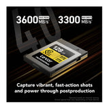 Lexar 128GB Professional GOLD CFexpress 4.0 Type B Memory Card