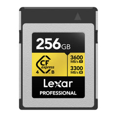 Lexar 256GB Professional GOLD CFexpress 4.0 Type B Memory Card