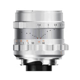 Thypoch Simera 28mm f/1.4 Full-frame Prime Lens with Manual Focus Operation (Leica M Mount, Silver)