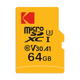Kodak 64GB Ultra Performance Class 10 UHS-I U3 V30 A1 microSDXC Memory Card with SD Adapter
