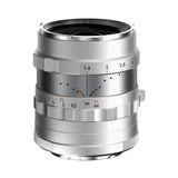 Thypoch Simera 28mm f/1.4 Prime Lens with Click/declick Aperture Control (FUJIFILM X Mount, Silver)