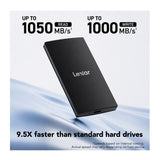Lexar SL300 2TB USB 3.2 Gen 2 Portable SSD with Enhanced Heat Dissipation