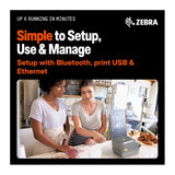 Zebra ZD621 4-Inch Direct Thermal Shipping Desktop Label Printer with USB/Serial/Ethernet (203 DPI)