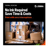 Zebra ZD621 4-Inch Direct Thermal Shipping Desktop Label Printer with USB/Serial/Ethernet (203 DPI)