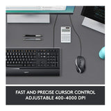 Logitech M500S Advanced Corded Mouse for Desktop Office and Home Computer