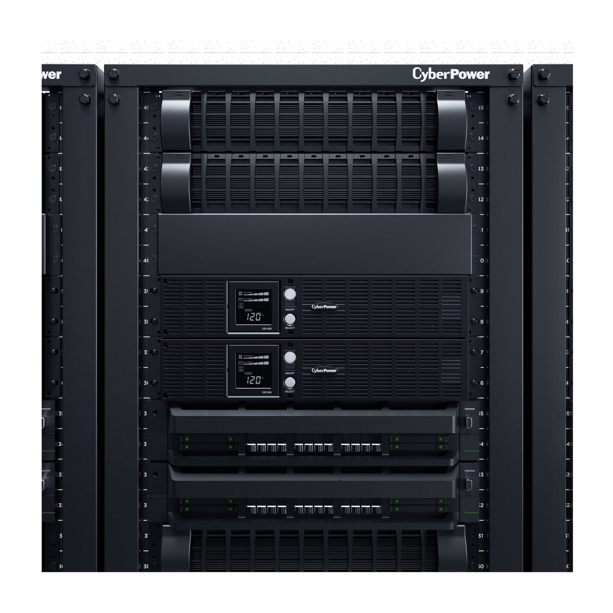 CyberPower OR1500LCDRT2U 900W 2U Rack/Tower UPS with Surge Protection and Auto Voltage Regulation