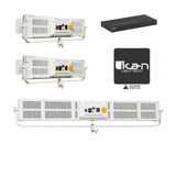 ikan Lyra LBX16-PoE & LBX8-PoE Bi-Color LED Light Panels (White, Switch 3-Light Kit)