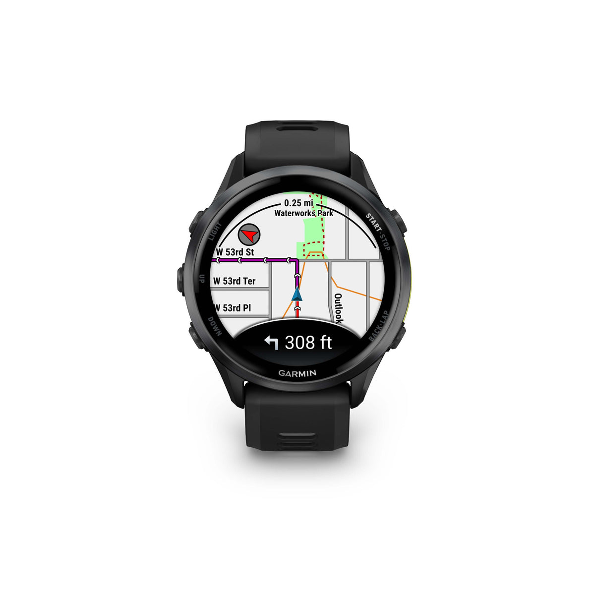 Garmin Forerunner 970 GPS Running Smartwatch (Carbon Gray DLC Titanium) Bundle with Earbuds