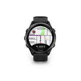 Garmin Forerunner 970 GPS Running Smartwatch (Carbon Gray DLC Titanium) Bundle with Earbuds