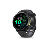 Garmin Forerunner 970 GPS Running Smartwatch (Carbon Gray DLC Titanium) Bundle with Earbuds