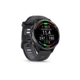 Garmin Forerunner 970 GPS Running Smartwatch (Carbon Gray DLC Titanium) Bundle with Earbuds