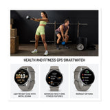 Garmin Venu 4 45mm GPS Smartwatch (Silver/Gray) Bundle with Wireless Earbuds