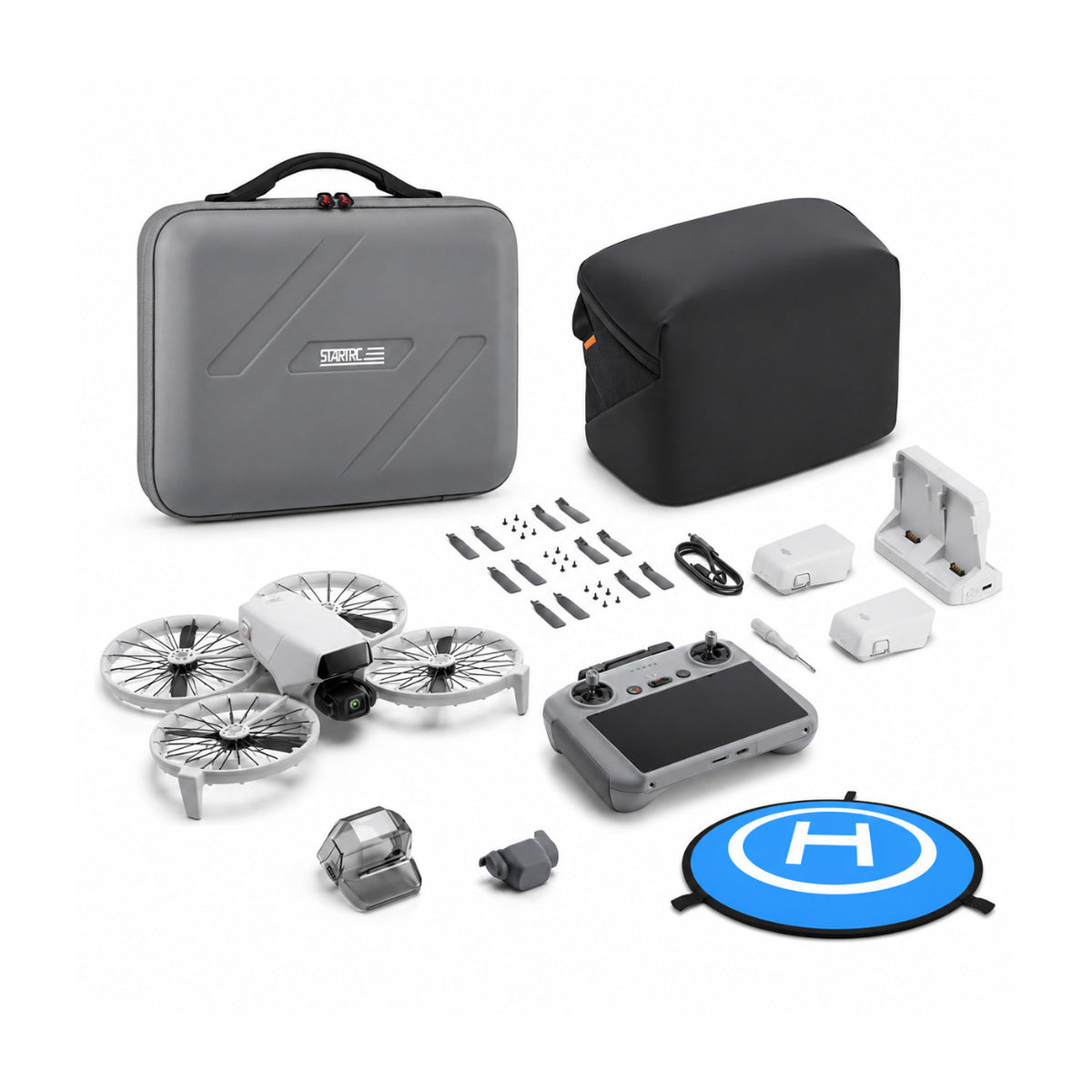 DJI Flip Fly More Combo (DJI RC 2) Bundle with Carrying Bag and Landing Pad (Open Box)