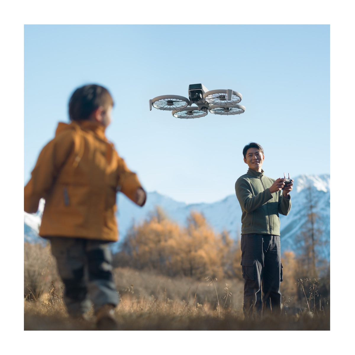 DJI Flip Camera Drone Bundle with RC 2 Controller, Carrying Bag and Landing Pad (Open Box)