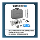 DJI Flip Camera Drone Bundle with RC 2 Controller, Carrying Bag and Landing Pad (Open Box)