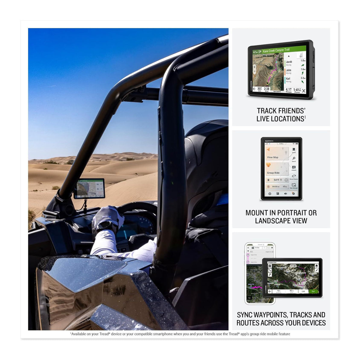 Garmin Tread 2 - SxS Edition, Rugged 8-inch Powersport Navigator for Thrilling Off-Road Rides