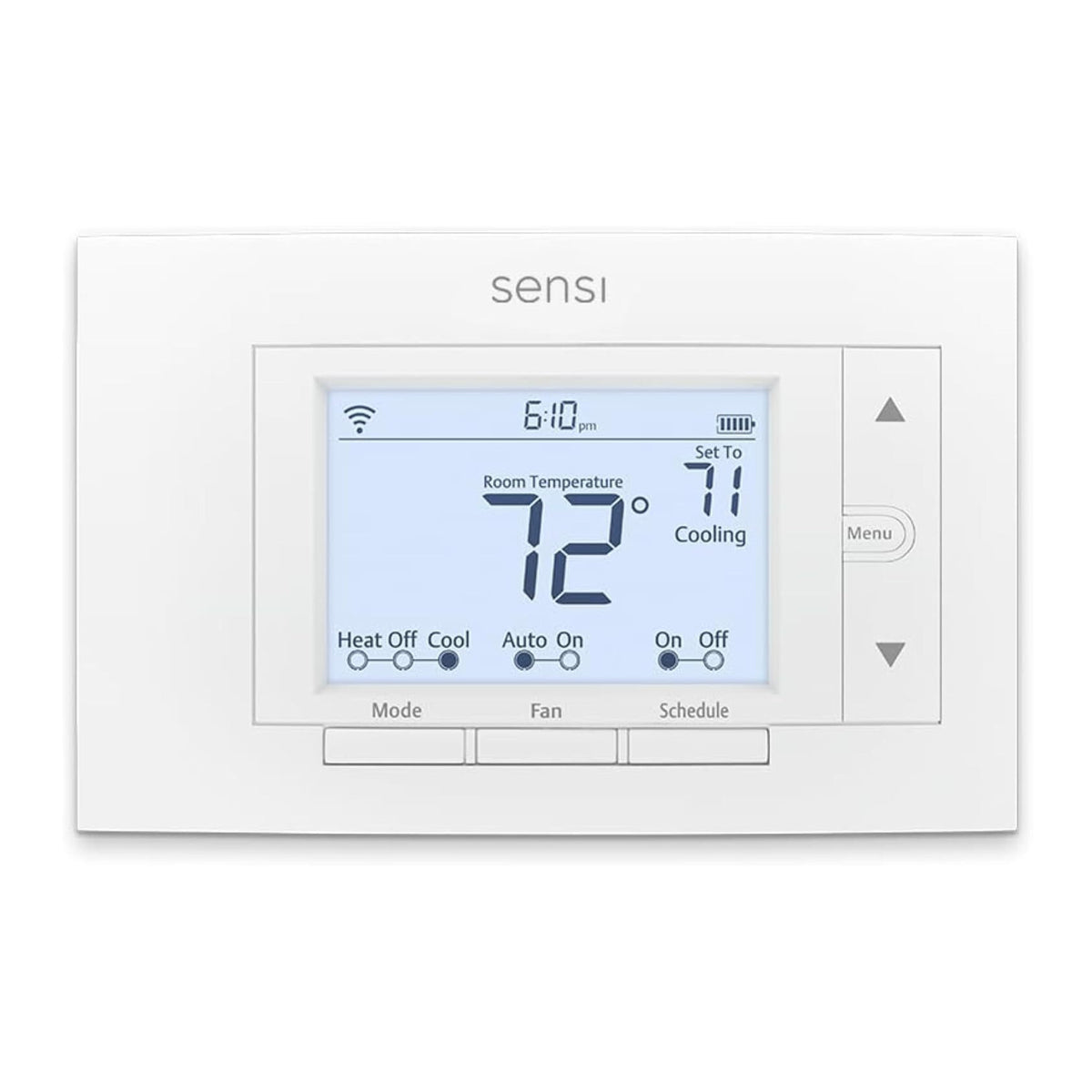 Sensi ST55 Smart Wi-Fi Thermostat - Easy DIY, Works with Alexa (White)
