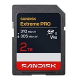 SANDISK 2TB Extreme PRO SD UHS-II V90 Memory Card