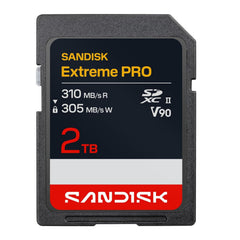 SANDISK 2TB Extreme PRO SD UHS-II V90 Memory Card