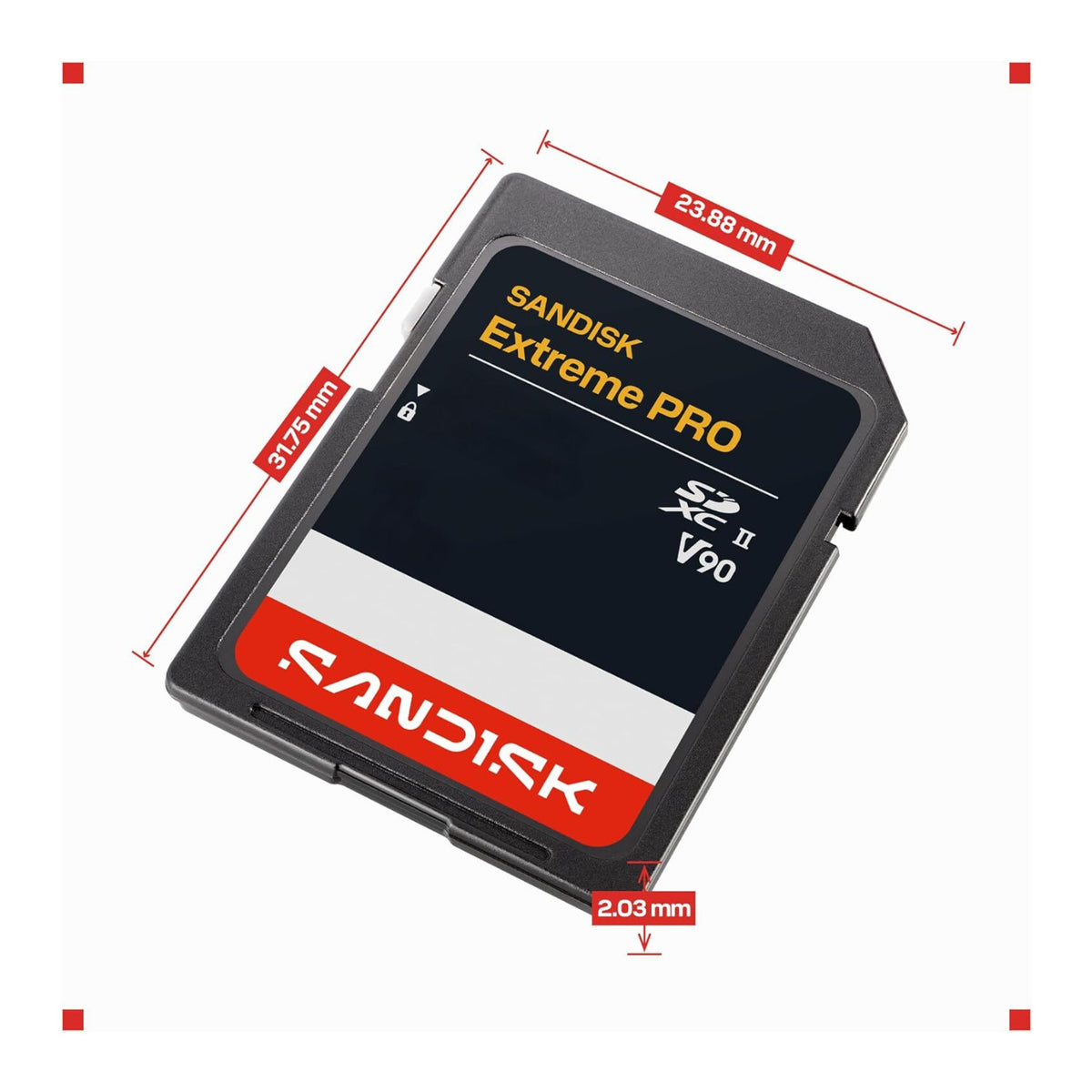 SANDISK 2TB Extreme PRO SD UHS-II V90 Memory Card
