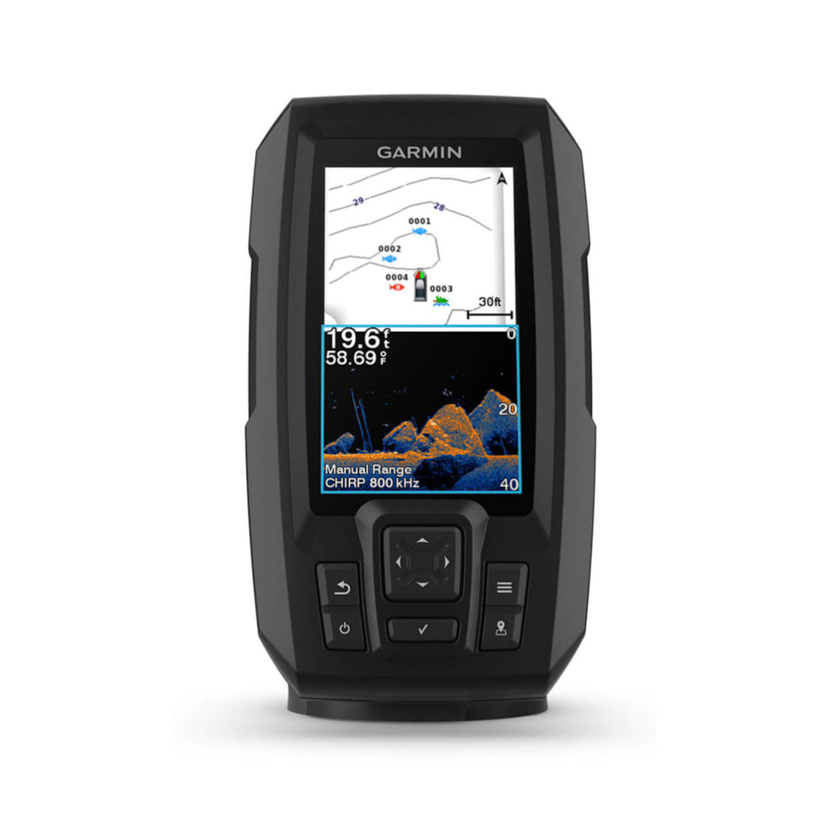 Garmin STRIKER Vivid 4cv Color Display Fishfinder Bundle with GT20-TM Transducer and Display Cover