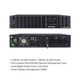 Cyberpower 3000VA/2700W Smart App Online Rack/Tower UPS with Network Card