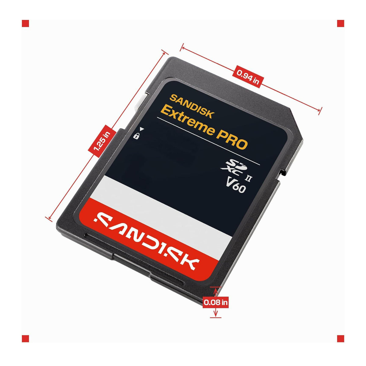 SANDISK 128GB Extreme PRO SDXC UHS-II Memory Card