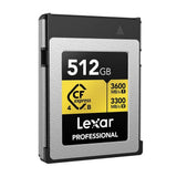 Lexar 512GB Professional GOLD CFexpress 4.0 Type B Memory Card