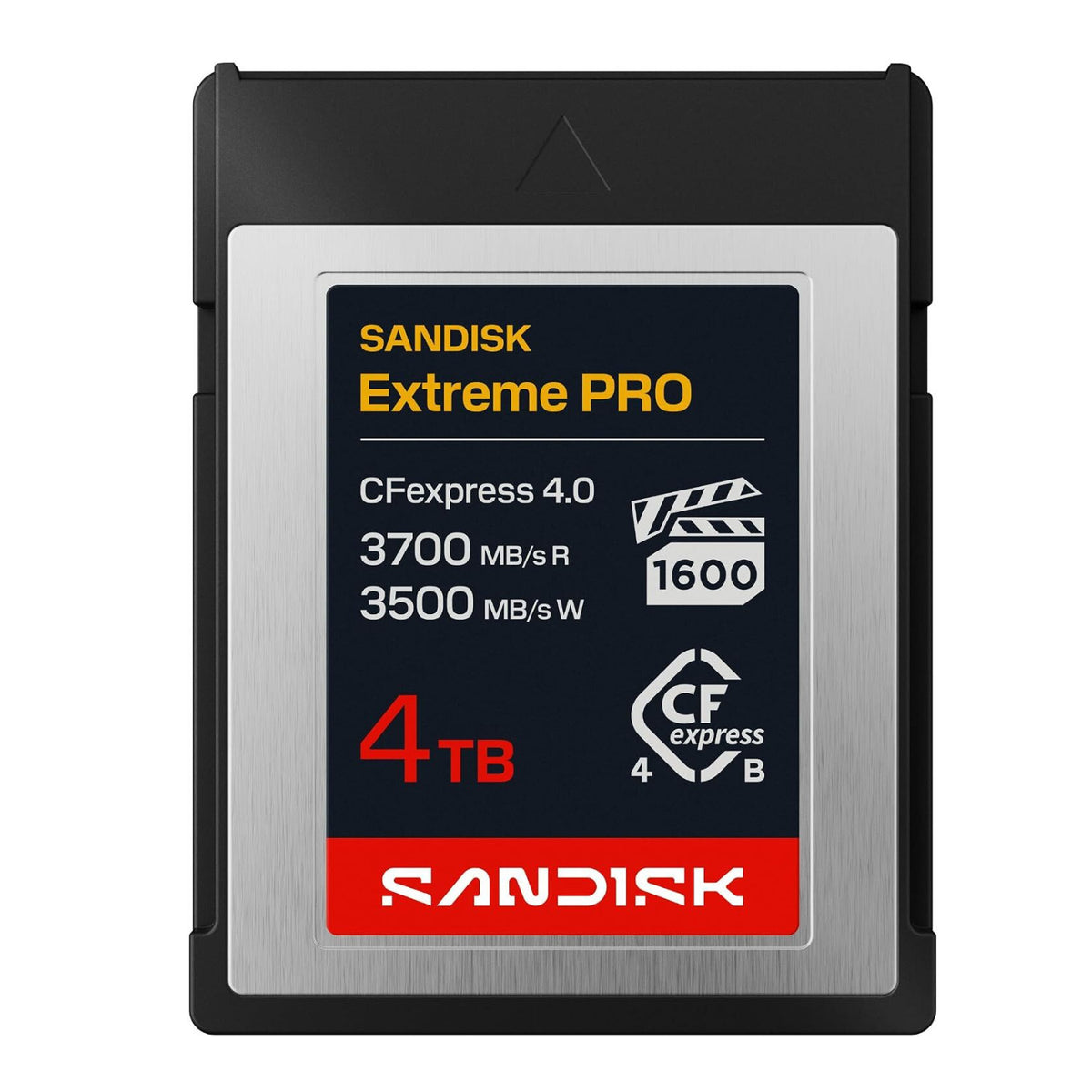 SANDISK 4TB Extreme PRO CFexpress 4.0 Type B, Up to 3700 MB/s Read Speeds