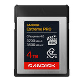 SANDISK 4TB Extreme PRO CFexpress 4.0 Type B, Up to 3700 MB/s Read Speeds