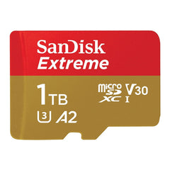 SANDISK 1TB Extreme microSDXC UHS-I Memory Card with Adapter