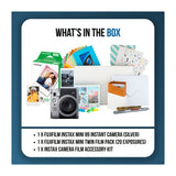 Fujifilm Instax Mini 99 Silver Analog Instant Camera Bundle with 20-Pack Film and Acccessories Kit