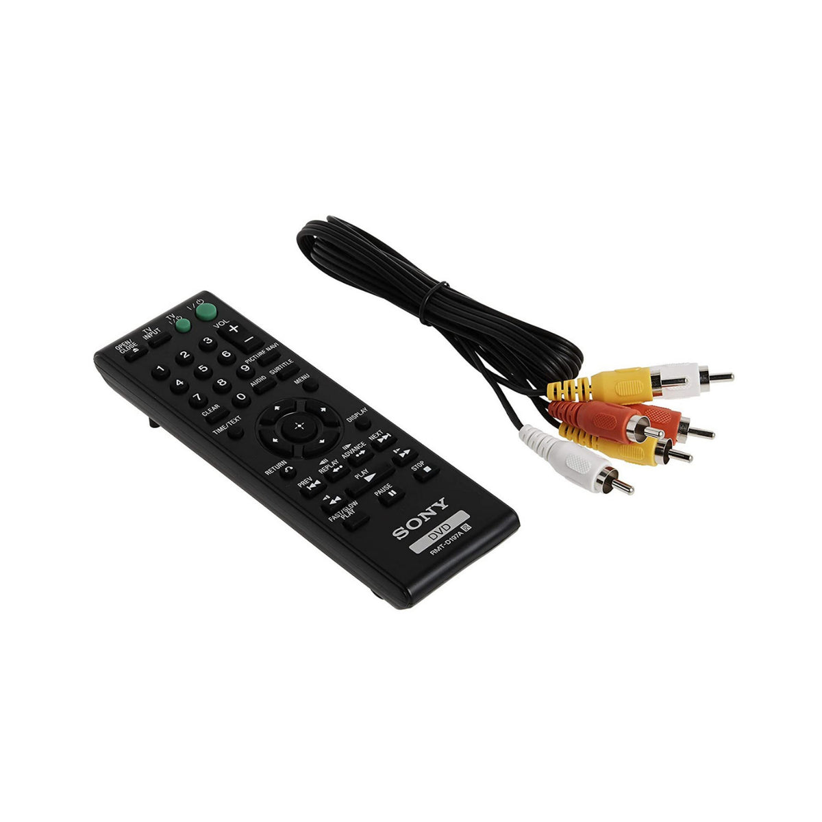 Sony DVP-SR510H 1080p Upscaling DVD Player with 8ft High-definition Vide/Audio Silver Cable