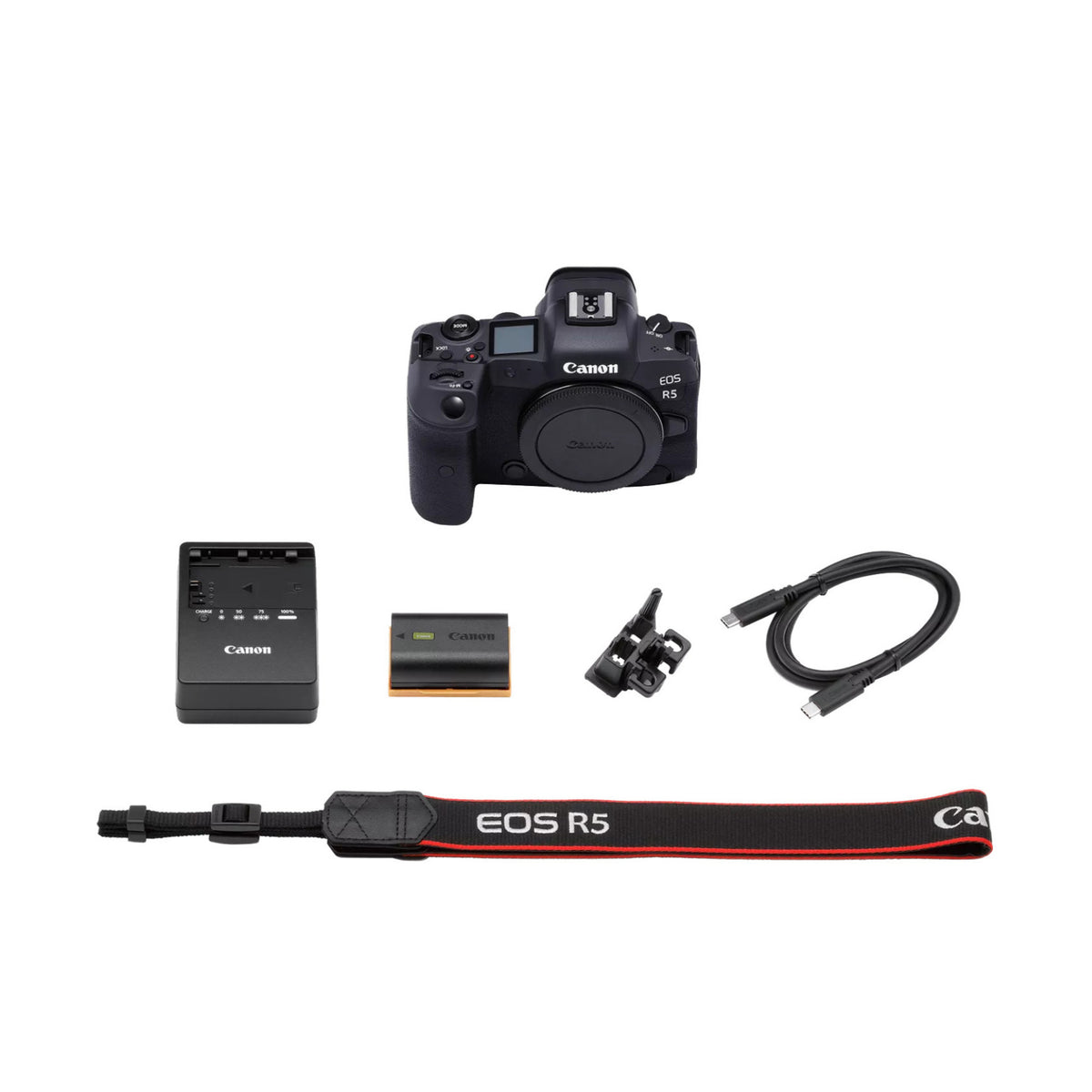 Canon EOS R5 8K 45MP CMOS Sensor Mirrorless Camera Bundle with 64GB Memory Card and Padded Bag