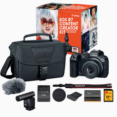 Canon EOS R7 Mirrorless Camera with 18-45mm Lens Content Creator Bundle