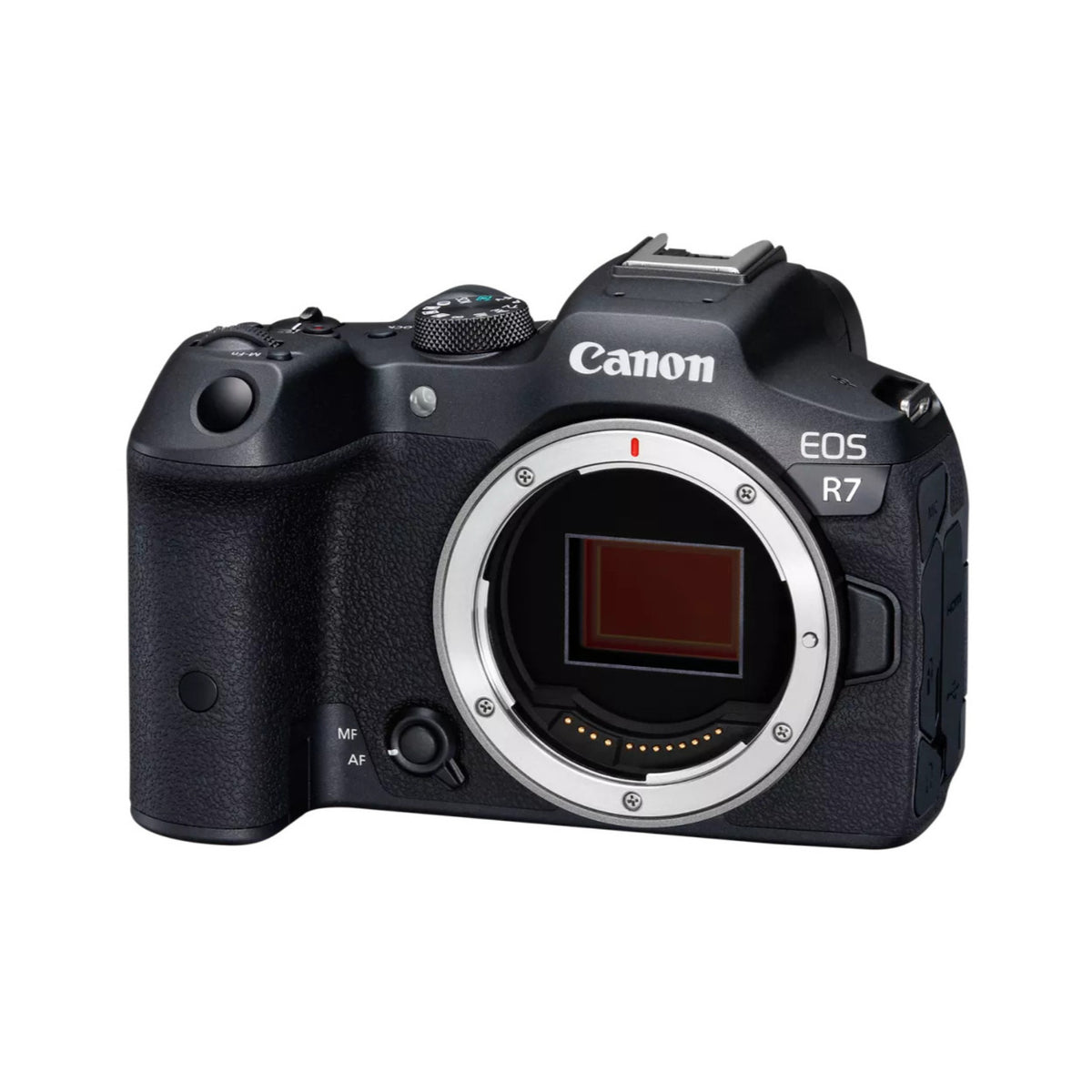 Canon EOS R7 32.5MP Mirrorless Camera Bundle with 64GB Memory Card and Padded Bag