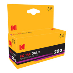 Kodak Eastman GOLD 200 Color Negative Film (35mm Roll Film, 24 Exposures, 3-Pack)