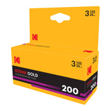 Kodak Eastman GOLD 200 Color Negative Film (35mm Roll Film, 24 Exposures, 3-Pack)
