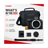 Canon EOS R50 24.2MP Mirrorless Camera Bundle with 64GB Memory Card and Padded Bag