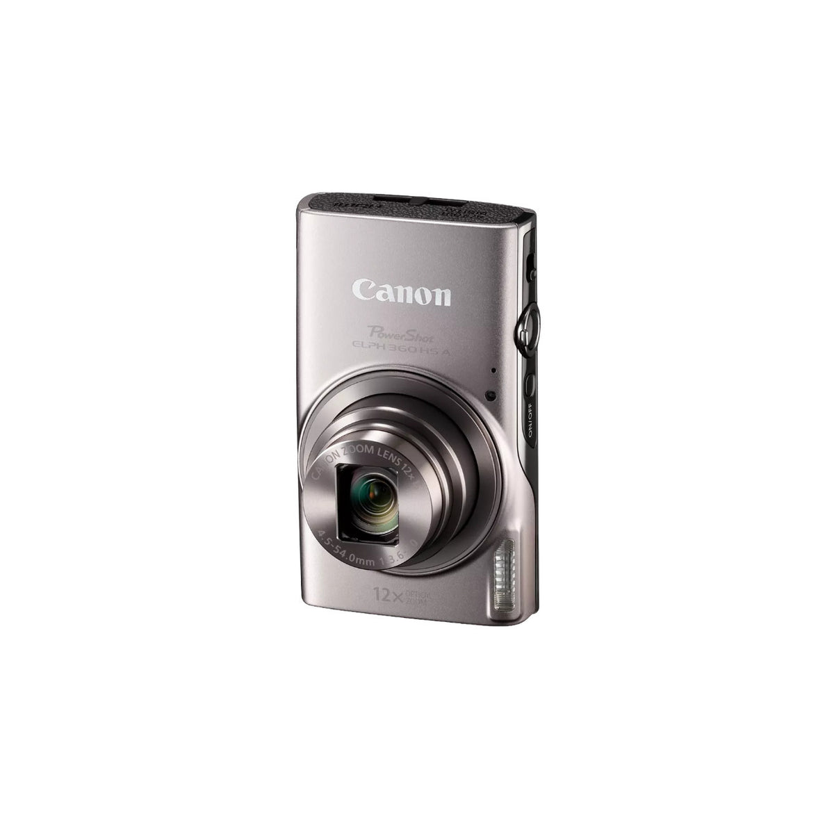 Canon PowerShot ELPH 360 HS A 20.2MP FHD Digital Camera (Silver) with Memory Card Bundle