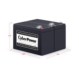 CyberPower 12V/9Ah UPS Replacement Batteries for CP1350AVRLCD and CP1500AVRLCD with Leak-proof Case