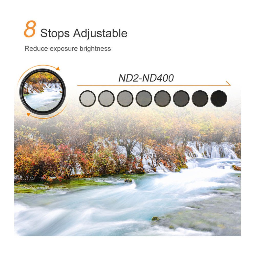 KF Concept Variable Fader ND Filter (82mm, 1 to 9 Stops)