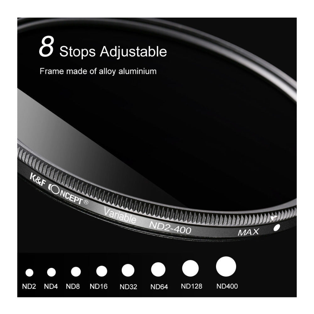 KF Concept Variable Fader ND Filter (82mm, 1 to 9 Stops)