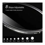 KF Concept Variable Fader ND Filter (82mm, 1 to 9 Stops)