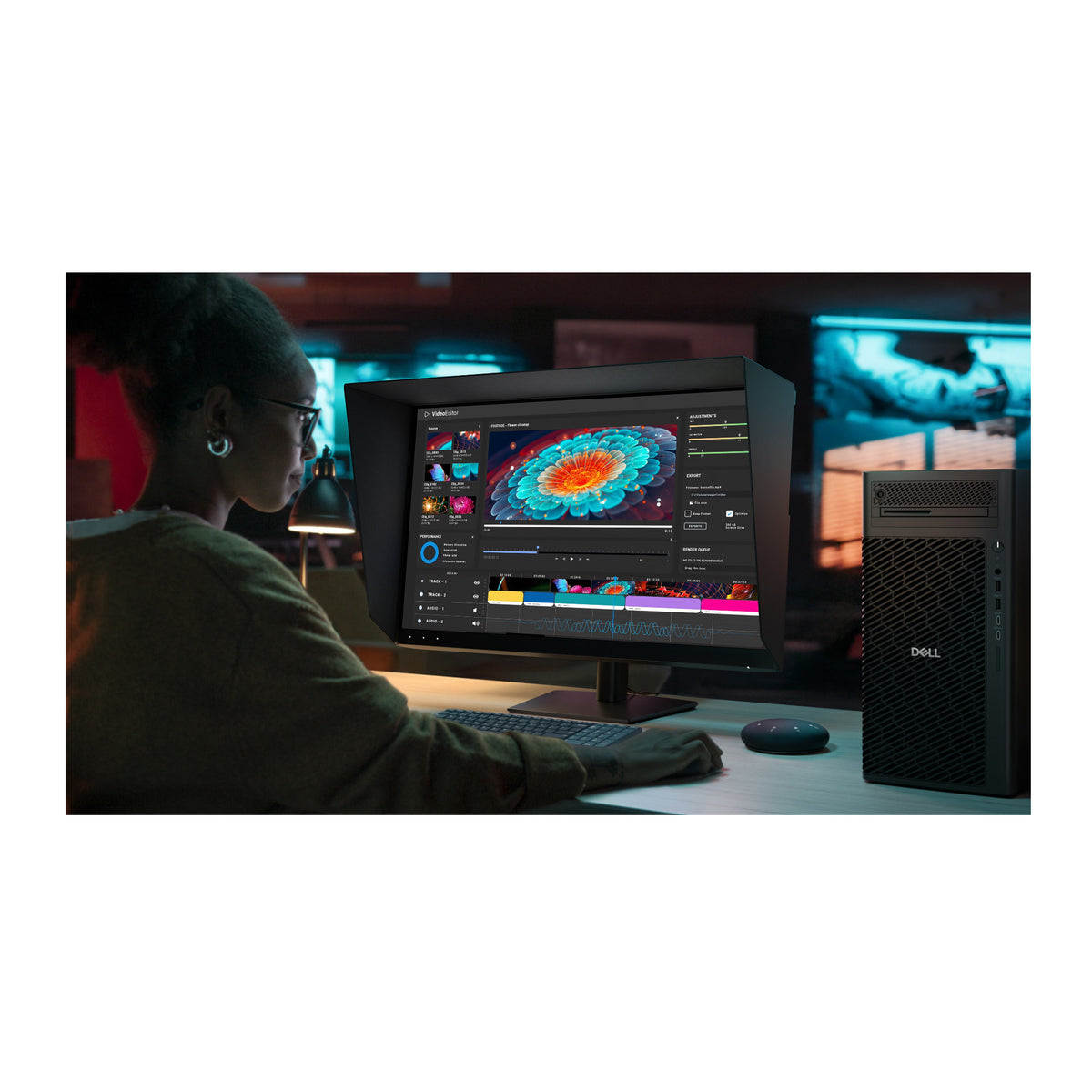 Dell UltraSharp U3226Q QD-OLED 32 Inch 4K HDR 120 Hz Monitor with Hood