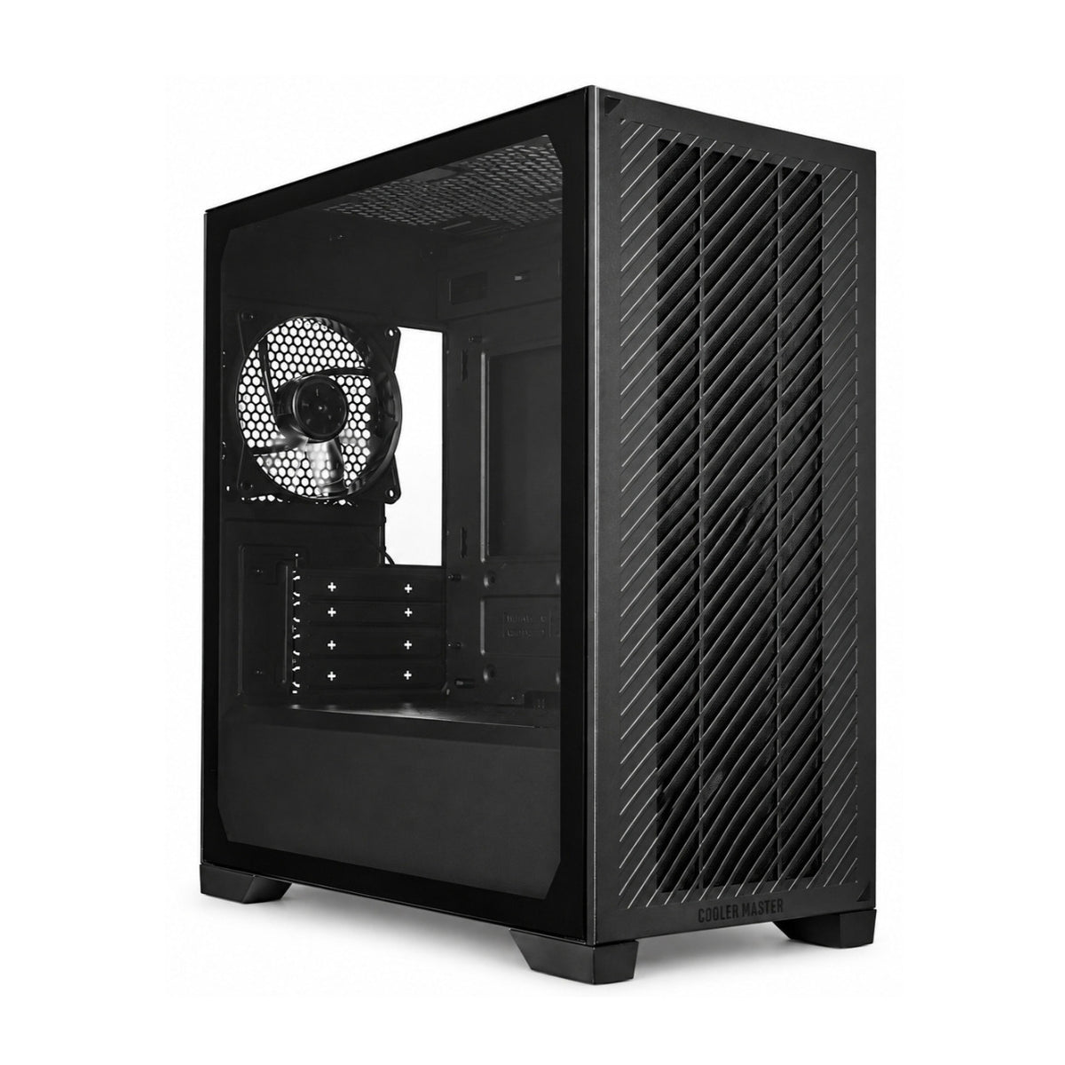 Cooler Master Elite 301 Lite Mini Tower ATX High Airflow PC Case with Tempered Glass Panel (Black)