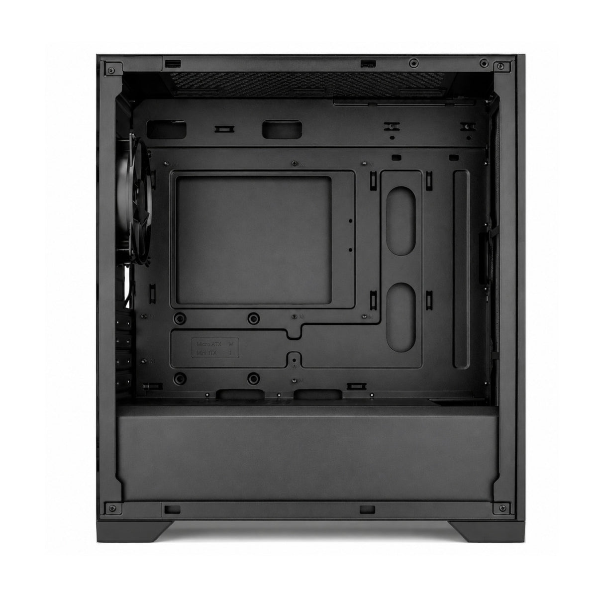 Cooler Master Elite 301 Lite Mini Tower ATX High Airflow PC Case with Tempered Glass Panel (Black)