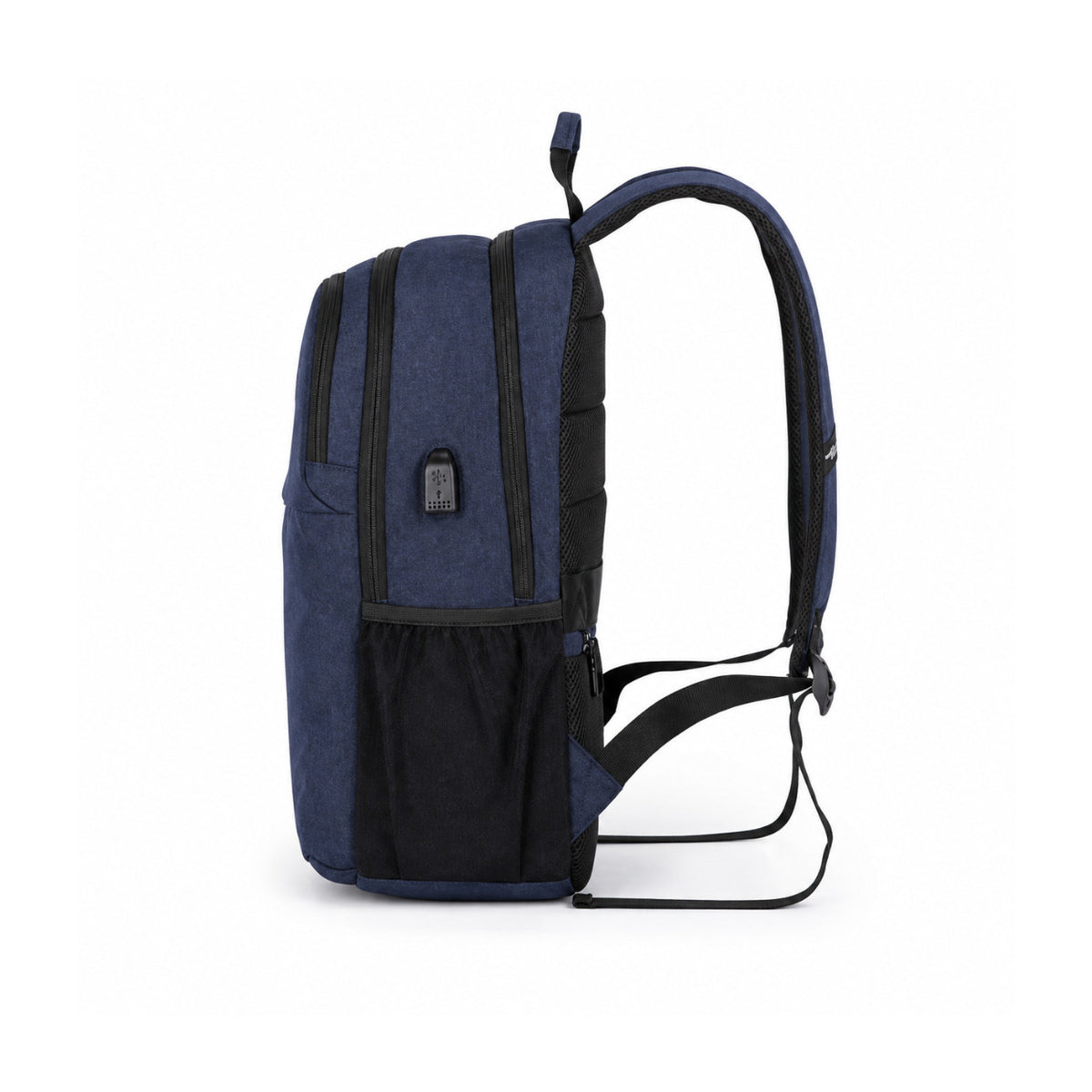 Swissdigital BIBERSTEIN 17-inch Laptop Slim Water-resistant Business Backpack (Dark Blue)