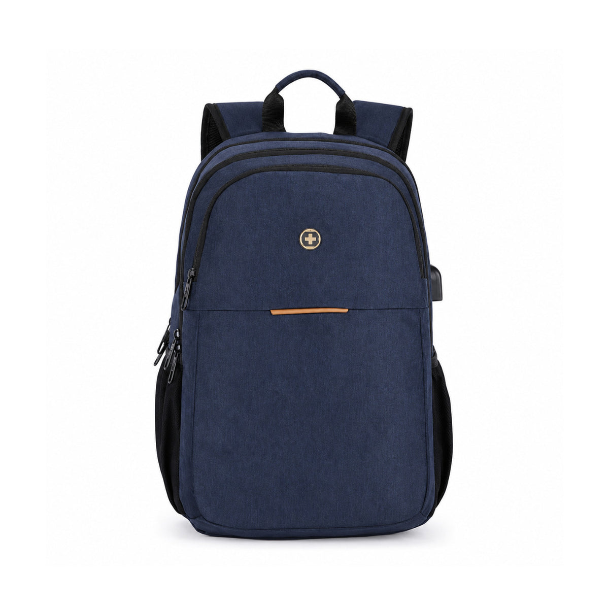 Swissdigital BIBERSTEIN 17-inch Laptop Slim Water-resistant Business Backpack (Dark Blue)