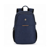 Swissdigital BIBERSTEIN 17-inch Laptop Slim Water-resistant Business Backpack (Dark Blue)